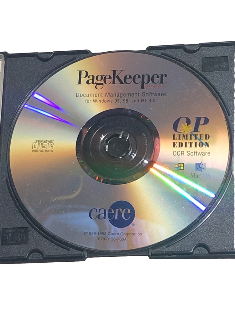 Pagekeeper standard CD document management software