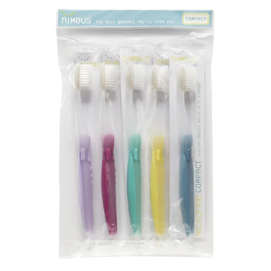 Nimbus Extra Soft Toothbrushes (Compact Size Head) Assorted Colors