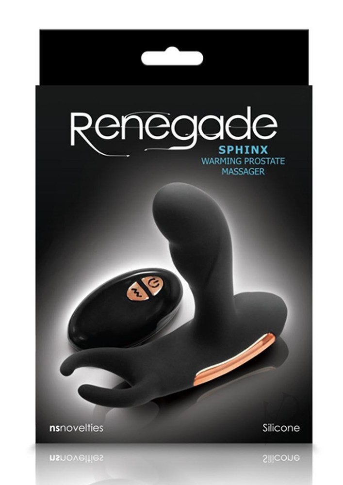 Flexible Silicone Prostate Massager Remote Control Vibrating Warming Stimulator