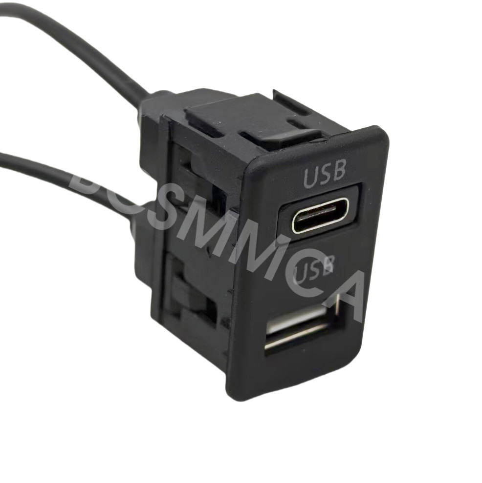 4 Pin 6 Pin Type-C Dual USB Port Socket Outlet Panel For Car Android Navigation
