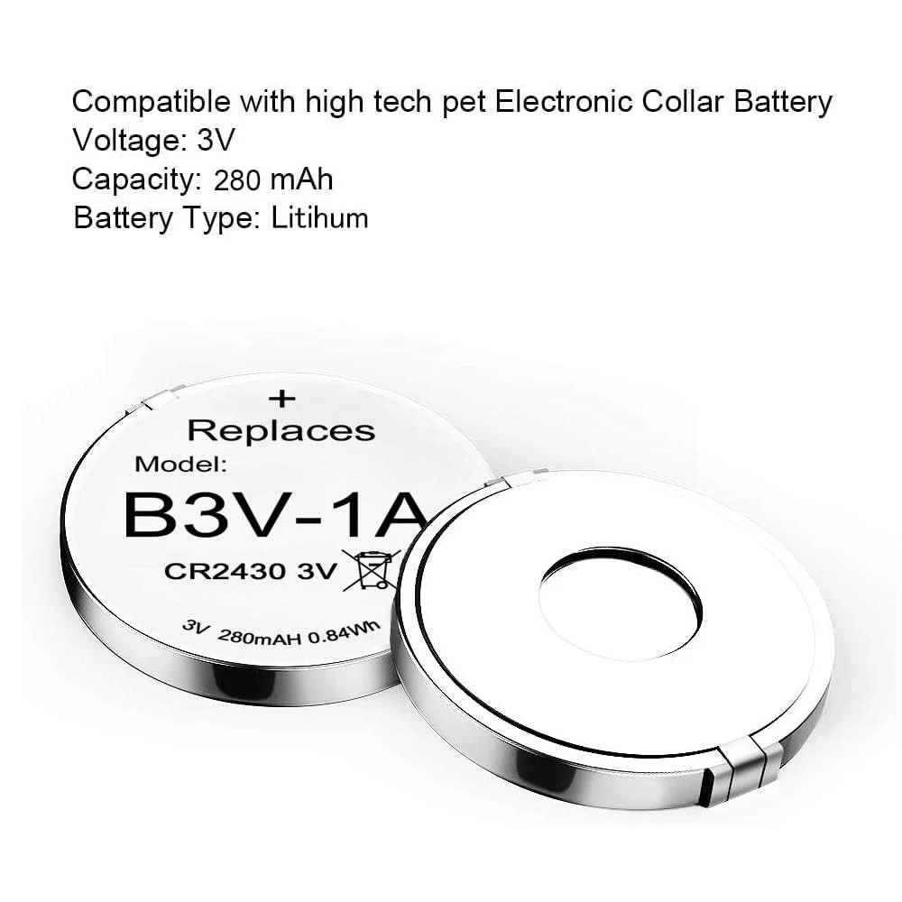 6 pcs. B3V 1A Lithium Replacement Batteries Compatible with High Tech Pet