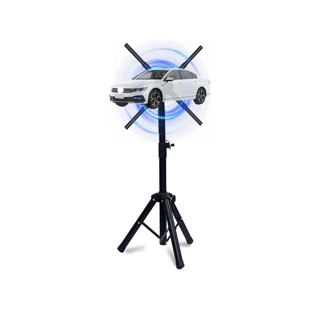 3D Holographic Fan Tripod Stand with Multi-Function Base, the Foldable Stand ...