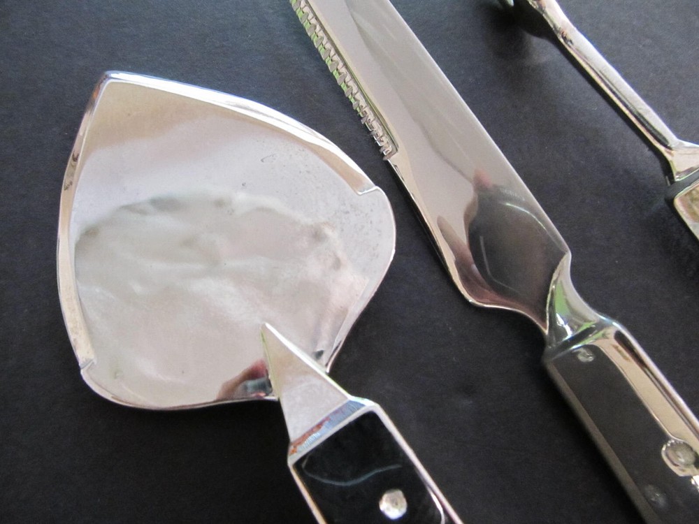 Mouse and Cheese Serving Set - Silverplated, 3-pc