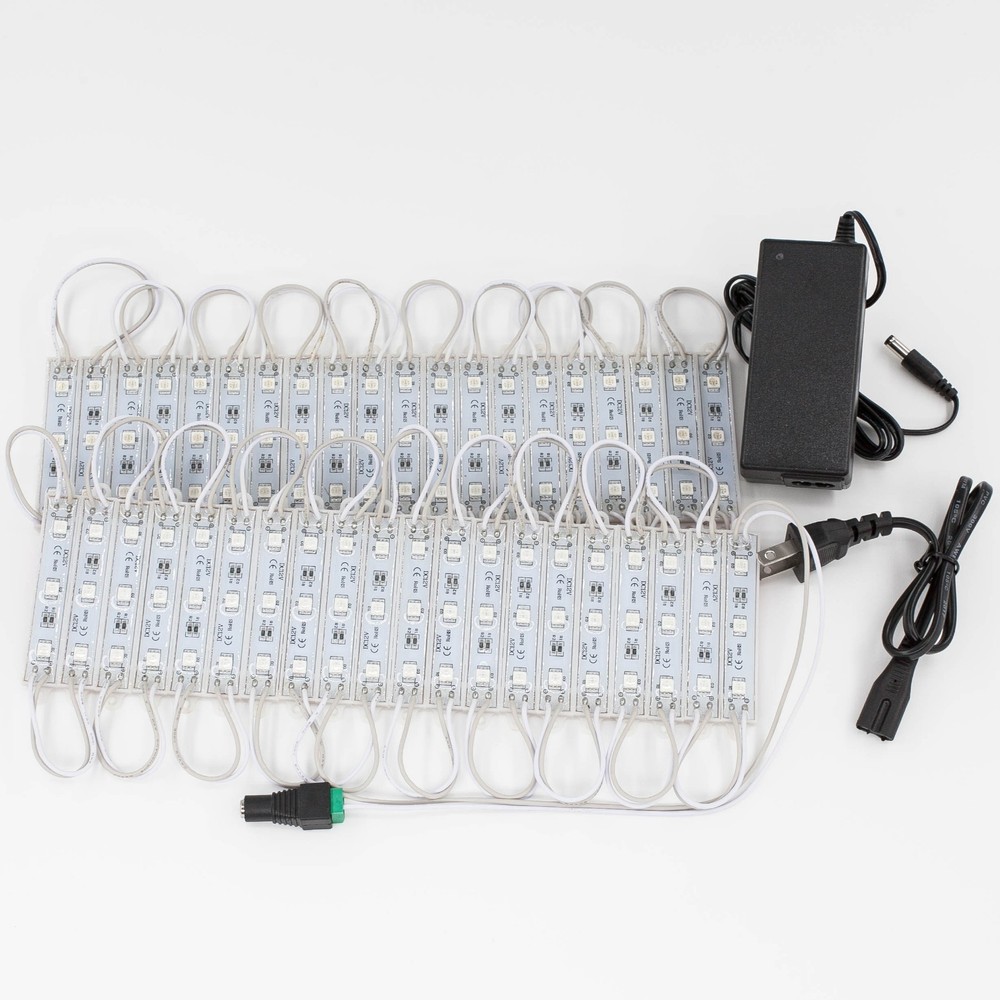 LEDUPDATES 40ft Flash STOREFRONT WINDOW Blue LED LIGHT 5050 UL Power & Remote