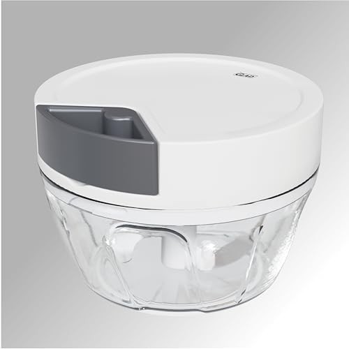 Manual Pull Vegetable Chopper - Small Handheld Food Processor and Veggie