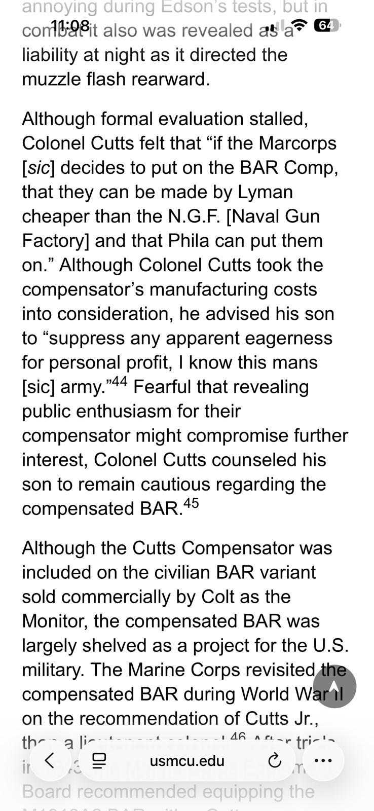 Post WW1 USMC Rare General Lejeune Headquarters Bulletin Document 1926