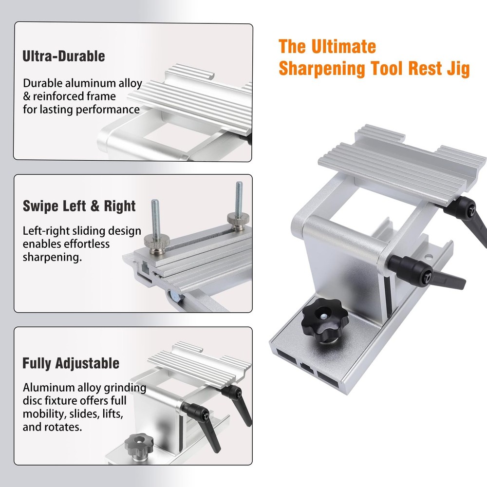 Bench Grinder Tool Rest, Adjustable Replacement Tool Rest Sharpening Jig for ...