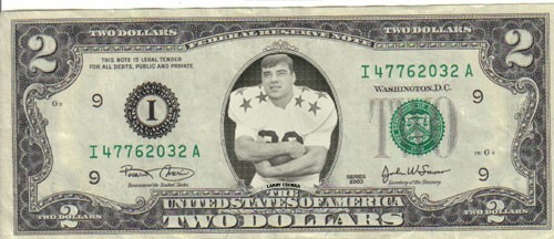 Dolphins Larry Csonka $2 Dollar Bill Mint! Rare! $1
