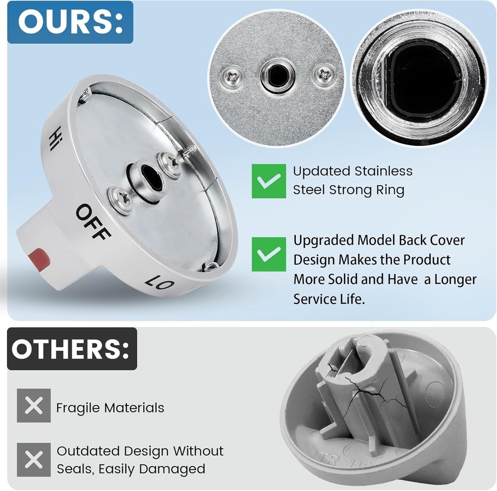 NE63T8511SS for Samsung Electric Range Knobs (4pcs), NE63T8511SS Knobs, NE63T851