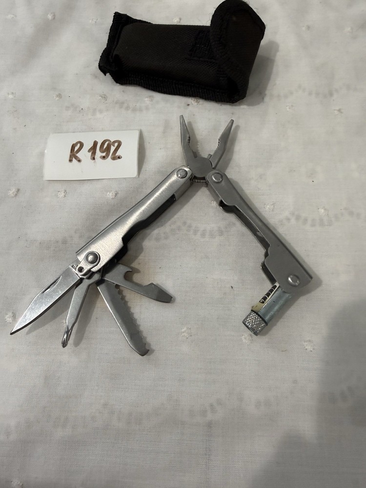 Multi Use Pocket Tool with Case & Light for Outdoor Use