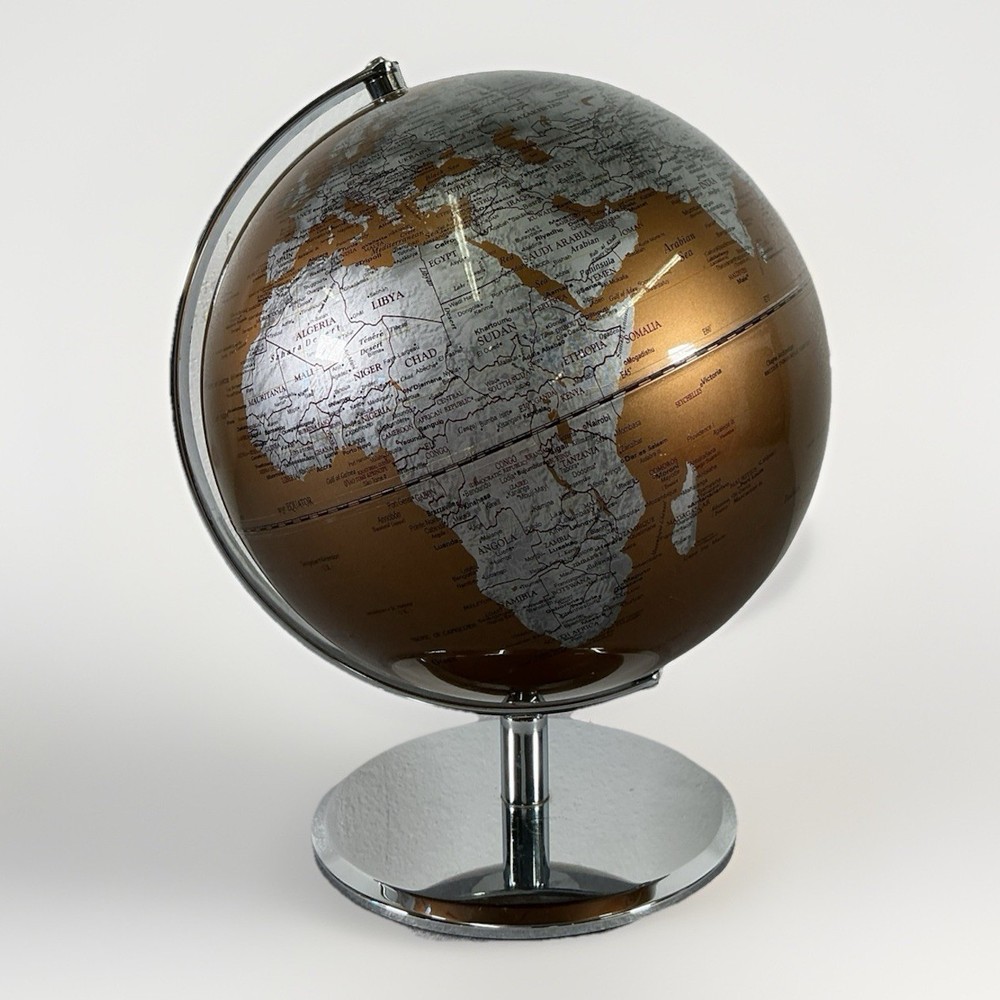 Drexel Heritage Two-Tone Gold/Silver Globe 12" Tall