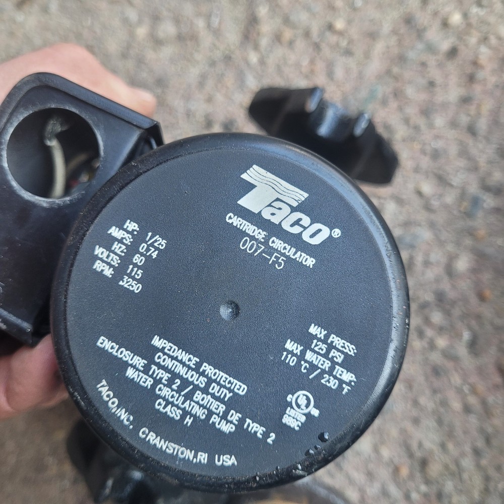 TACO 007-BF5 CARTRIDGE CIRCULATOR PUMP