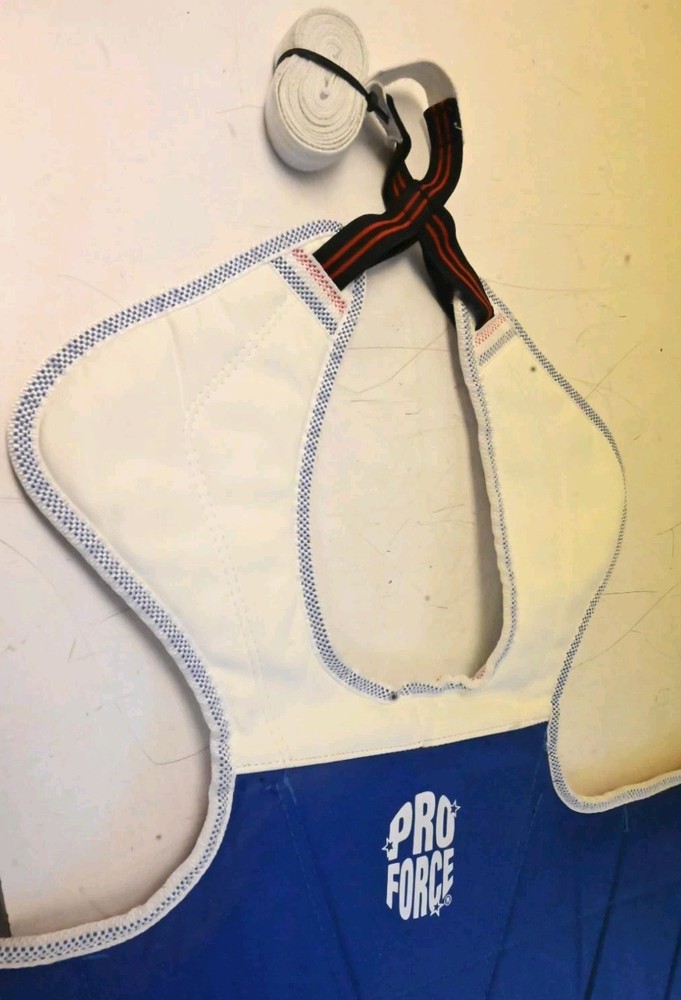 Pro Force Chest Pad Protector Taekwondo Red/Blue Reversible Sz # 3