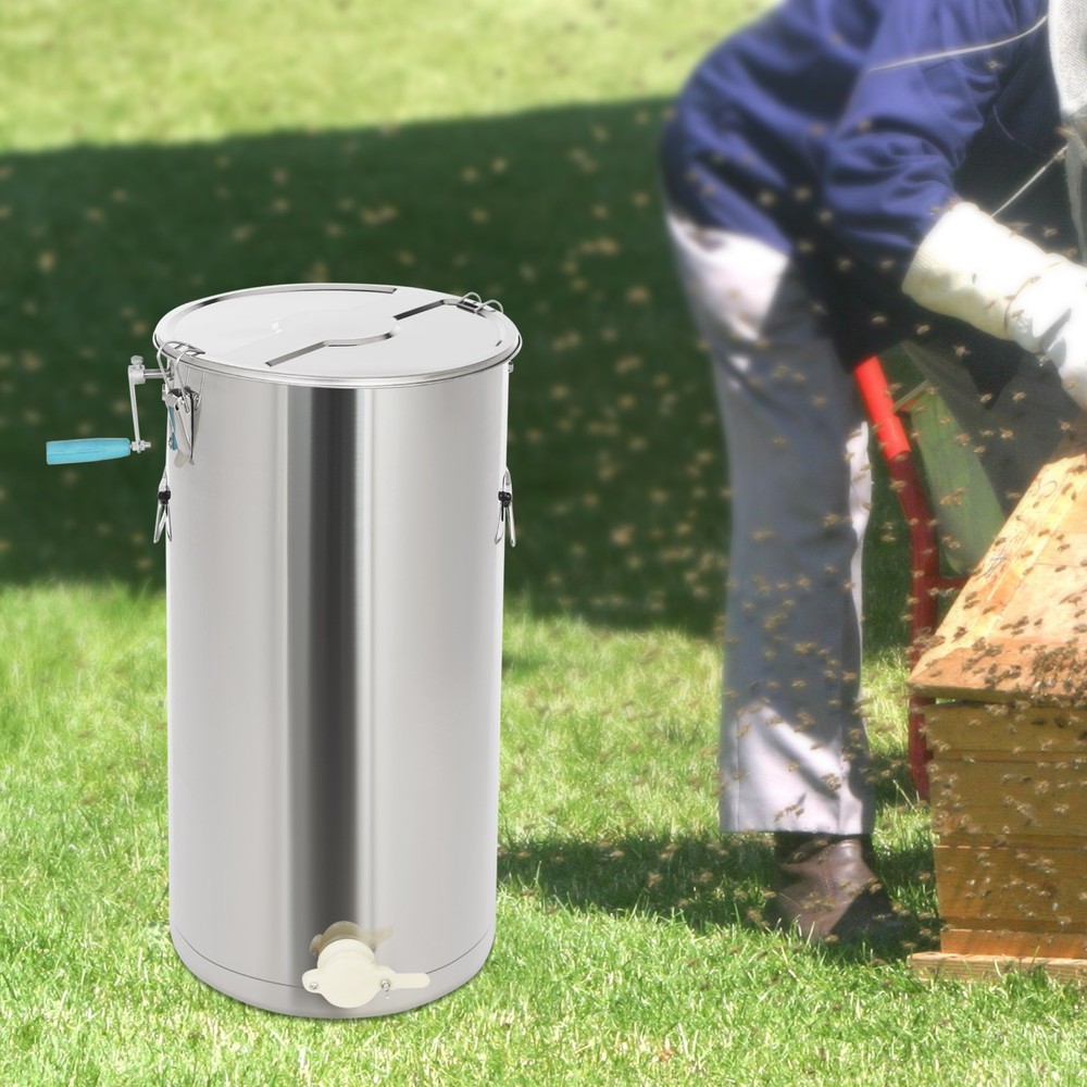 Manual Honey Spinner 2 Frame Stainless Steel Beekeeping Extractor