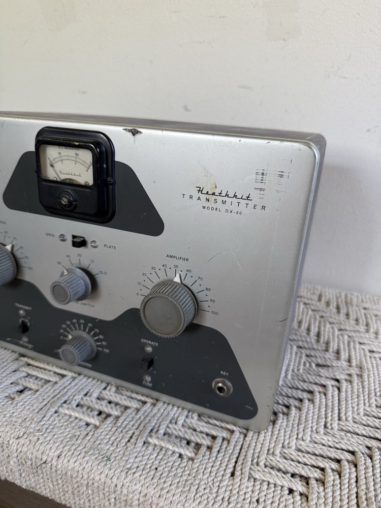 🍊Vintage 1950s Heathkit CW Ham Radio Transmitter | Model DX-20 WORKS!