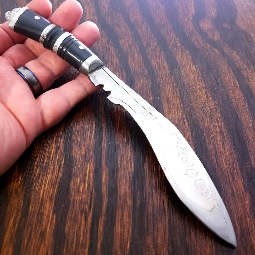 Khukuri Fixed Blade Knife Made in India With Sheath