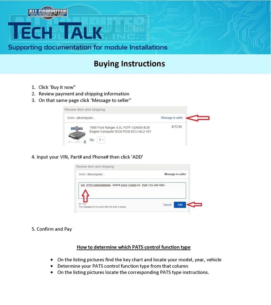 2008 Ford Taurus Engine Computer ECU ECM PCM