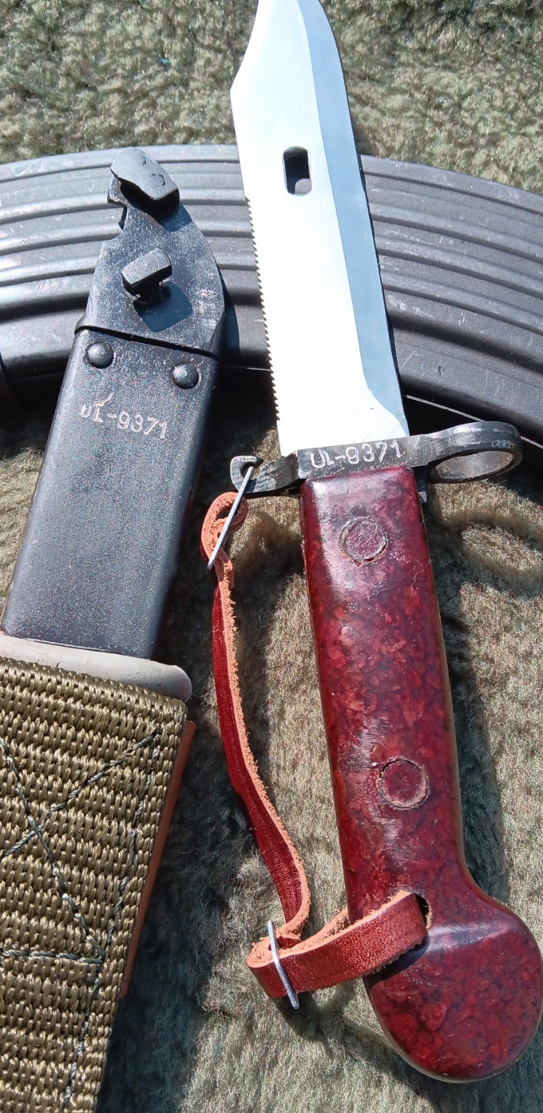 Soviet Era Romanian Type I Bayonet w/ Complete Sheath - Unissued Cold War #4