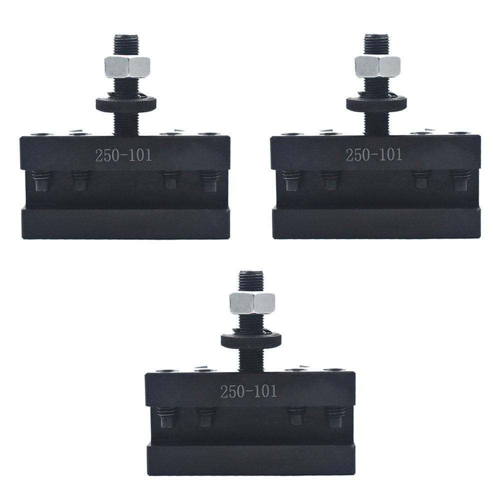 3 Pack AXA 250-101 Quick Change Tool Post Turning & Facing Holder For Lathe CNC