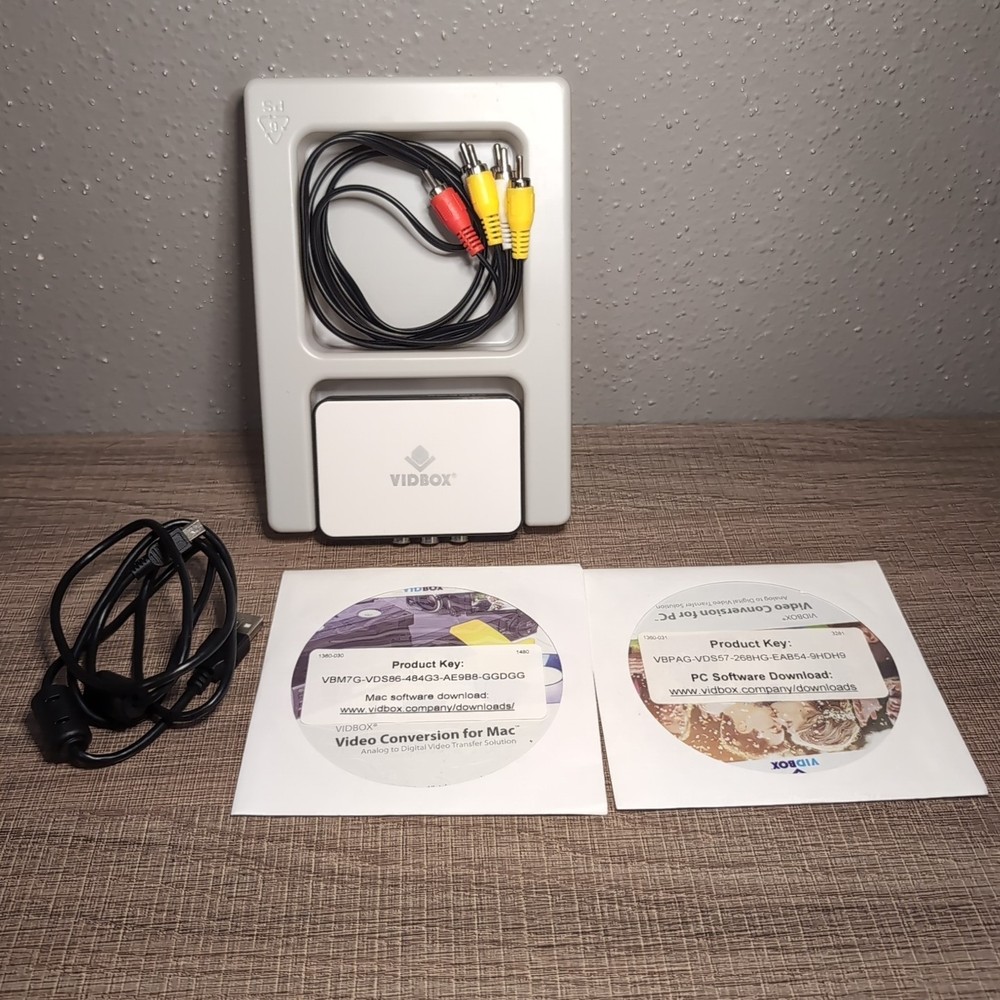 VIDBOX Video Conversion Suite For Mac And Windows Analog To Digital Transfer Kit