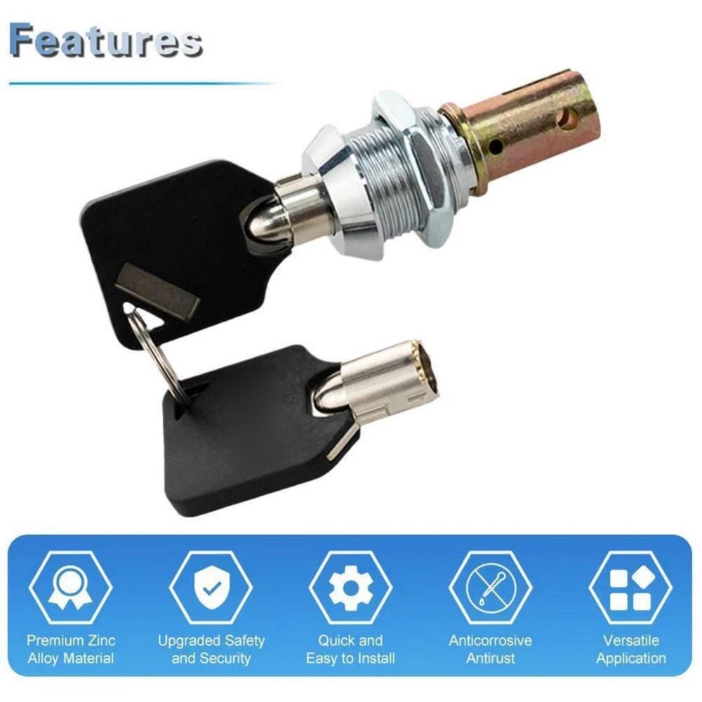 Tool Drawer Lock with Keys Replacement Assembly For Storage Cabinets Toolboxes