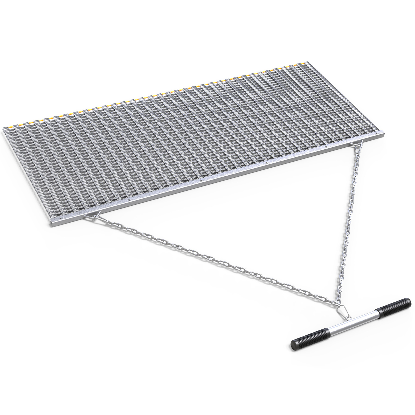 6' x 3' Robust Zinc & Steel Mesh Drag Mat for Field Leveling on ATV &UTV Terrain