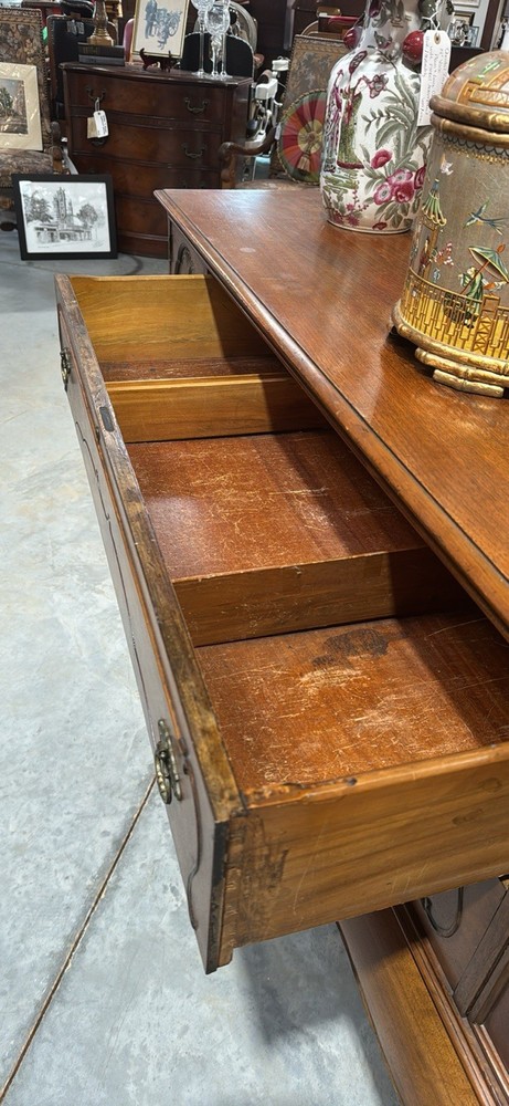 Antique Queen Anne Style Walnut Buffet