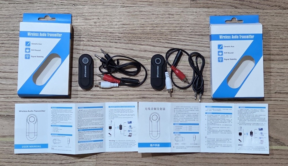 (2) USB Wireless Audio Transmitters