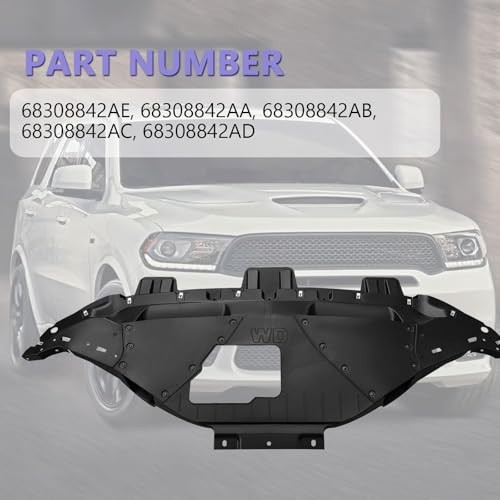 68308842AE Front Engine Splash Shield Compatible with Dodge Durango 2018-2025