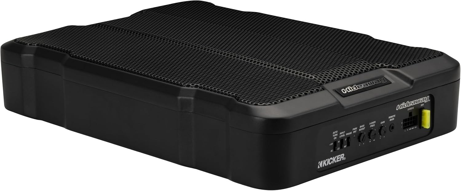 Kicker HS12 Hideaway 12-inch Powered Subwoofer Enclosure 230W RMS