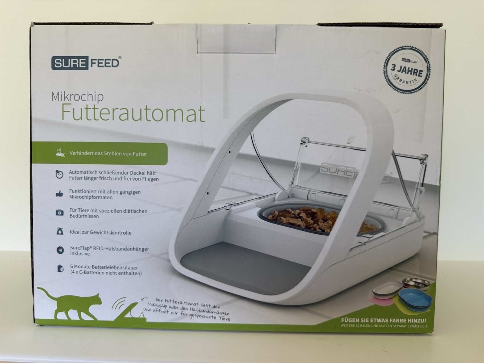 SureFlap MPF001 SureFeed Microchip Pet Feeder - White
