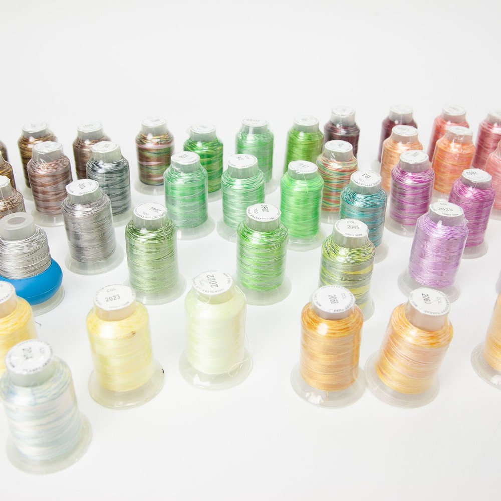 Variegated Machine Embroidery Thread Lot 70 Spools 500m