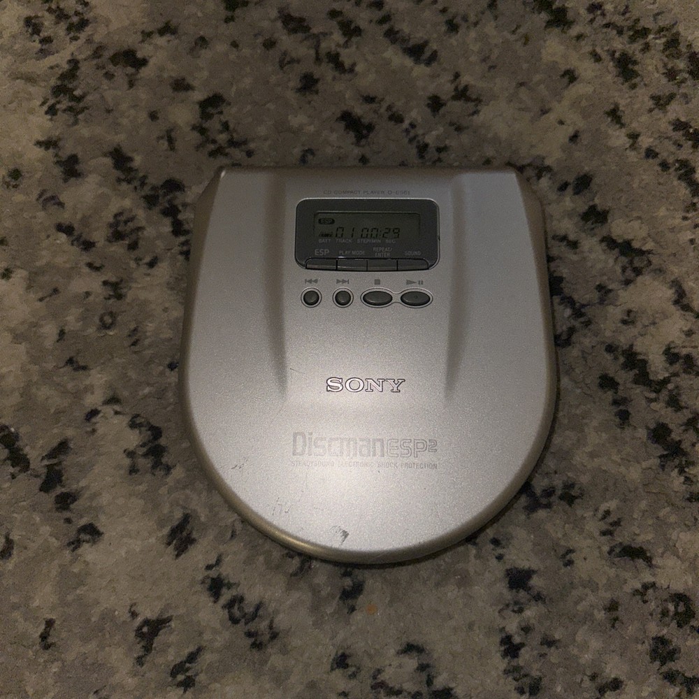 Sony Discman ESP Portable CD Compact Player Model D-E561 - AC Power - Working