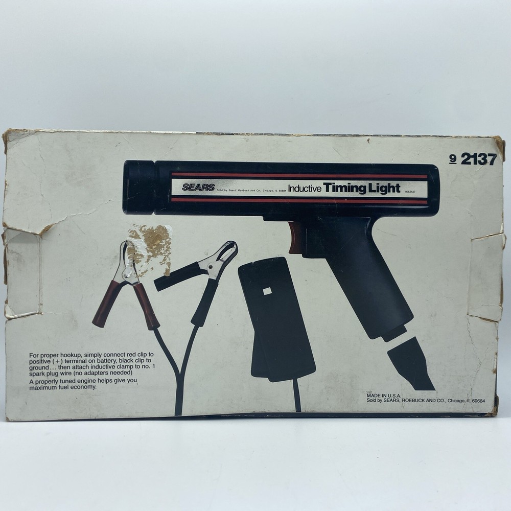 Sears Clamp On Inductive Timing Light Leads Clamp 9-2137