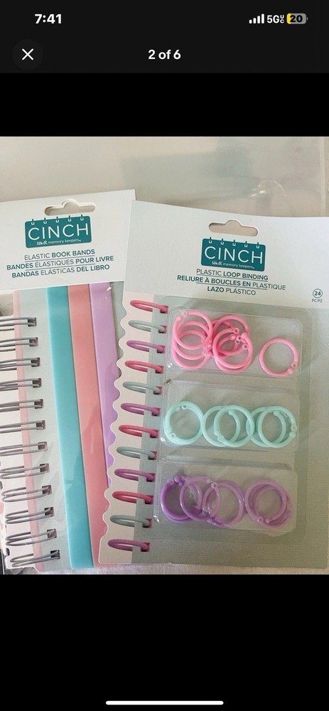 We R Memory Keepers-Cinch Binding Wires 16 Pack/Plastic Loop/etc Bundle- ALL NEW