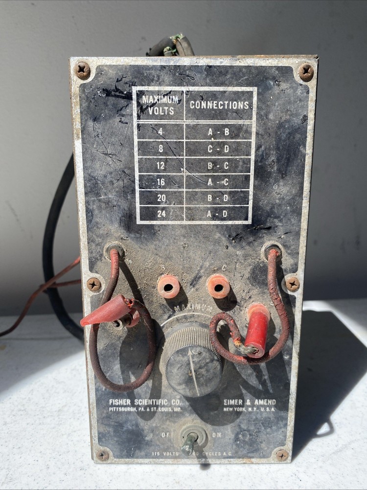 Fischer Scientific Vintage Voltage Tester. Asis. Needs Work