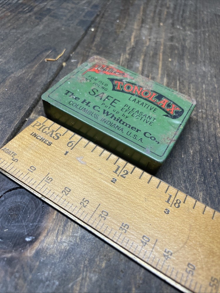 Vintage Original Tonolax Tin Laxative