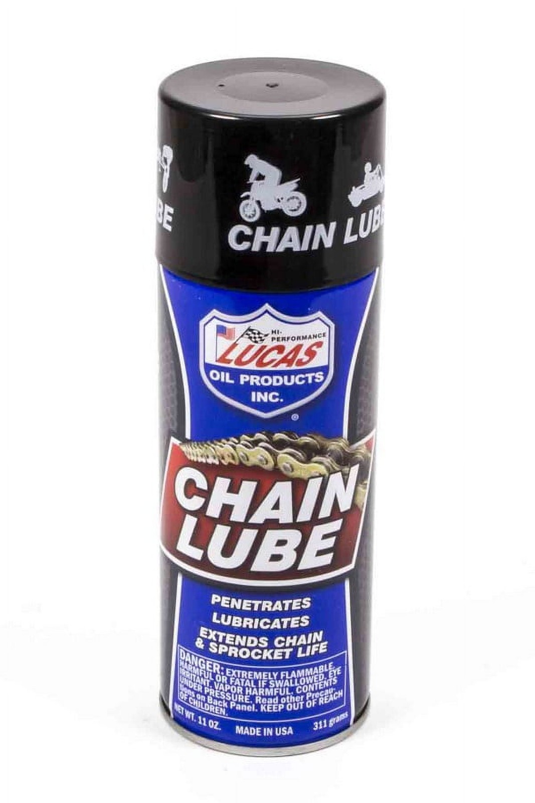 Lucas Oil 10393 Chain Lubricant for Motorcycle Chains and Sprockets - 11 oz