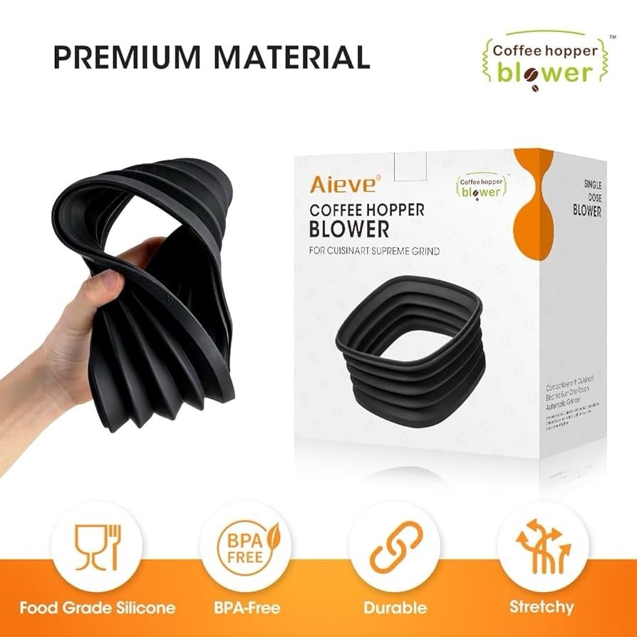 Silicone Single Dose Hopper Bellow Compatible with Cuisinart Supreme Grind