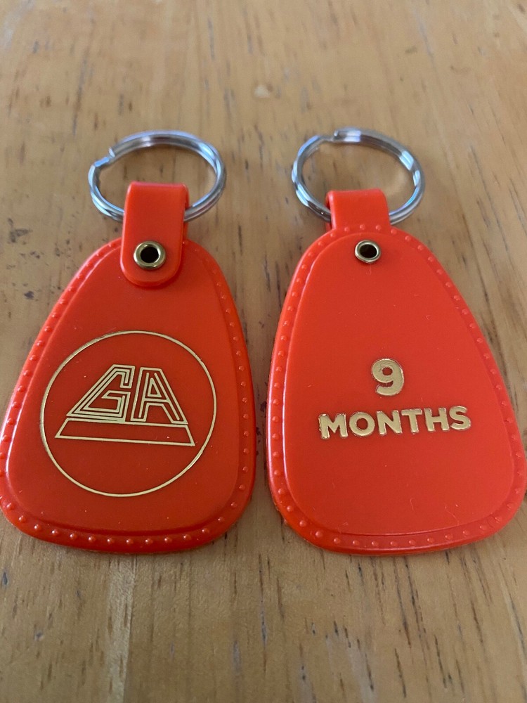Gamblers Anonymous Nine 9 Months Day Keychain