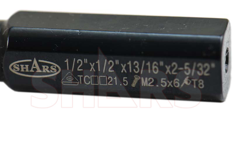 Shars 1/2" Indexable Stubby Length Boring Bar + TCMT Insert + Certificate !]