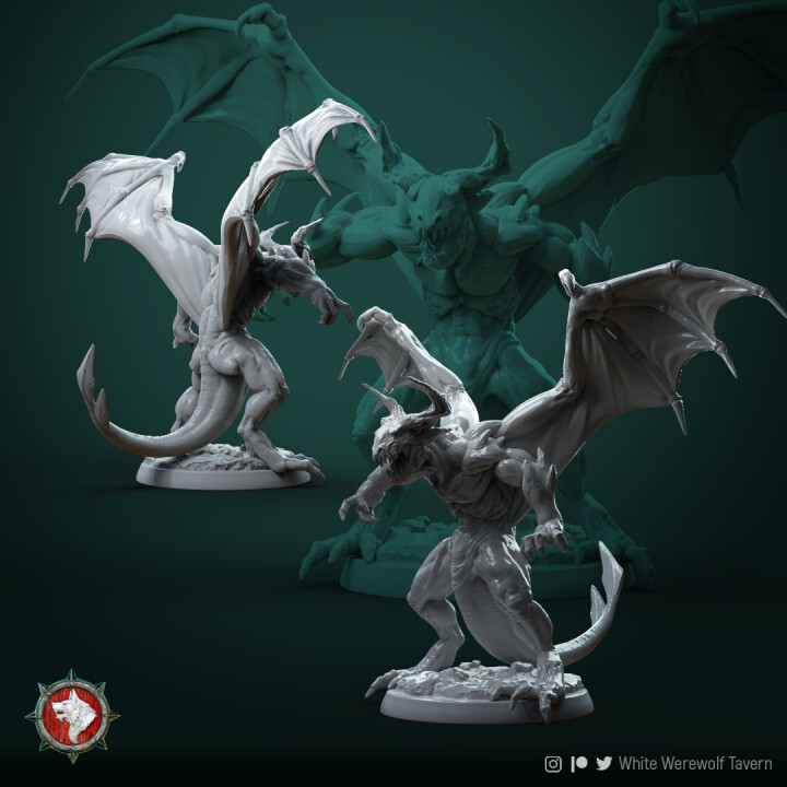 Devil Demon Miniature | D&D DnD | Pathfinder | RPG