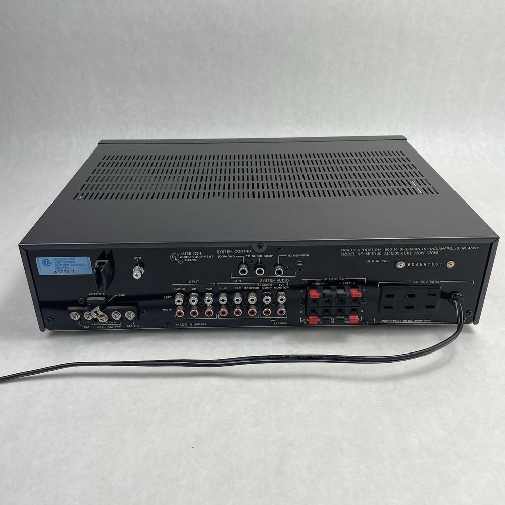 RCA MSR140 Stereo Receiver Tested