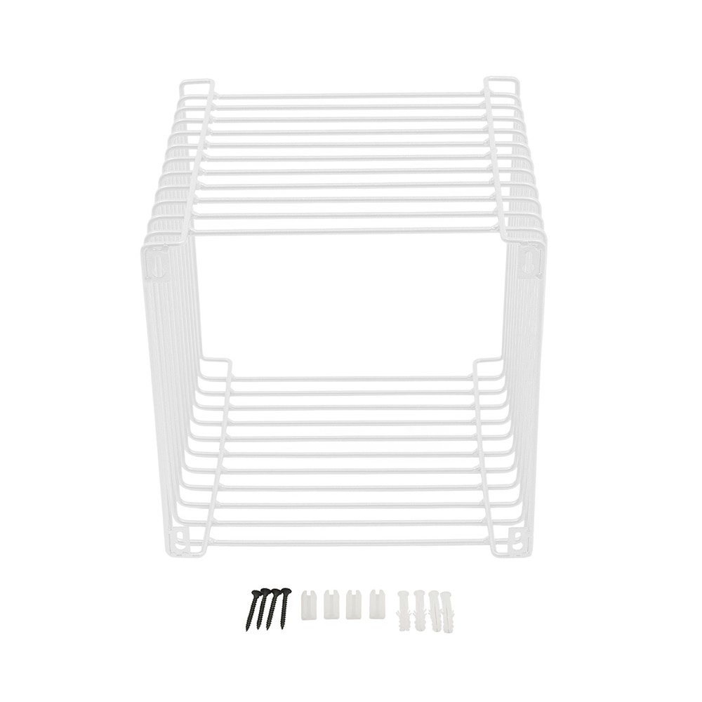 Side Table, Square Geometry Side Table, Linear Metal End Table