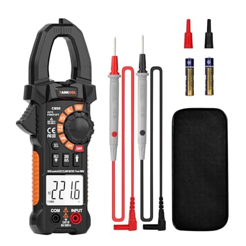 Digital Clamp Meter Multimeter 6000 Counts TRMS, Auto-ranging Amp AC/DC Current