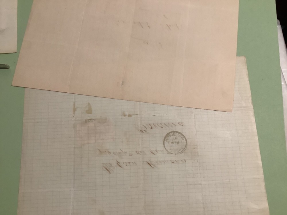 Spain 1879 postal cover 2 items Ref A1808