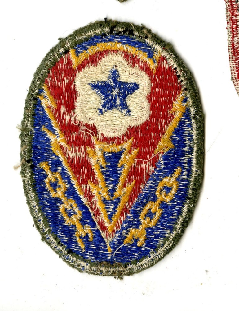 ETO Communications Zone Patch White Back Patch WWII Vintage Europe