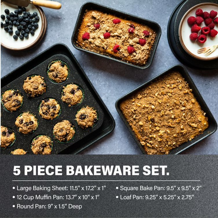 Granitestone 20 Piece Complete Kitchen in Box, Nonstick Cookware & Bakeware Set