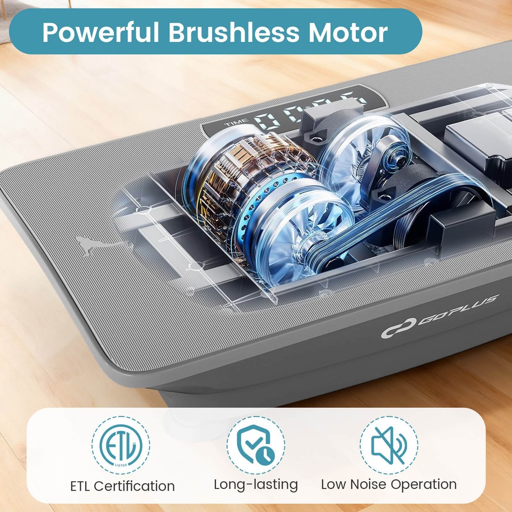 Vibration Plate Exercise Machine w/ Gravity Sensor, Remote Control, Bluetooth