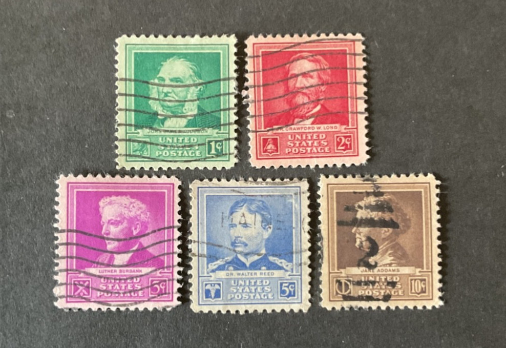 US Scott #874-8 used